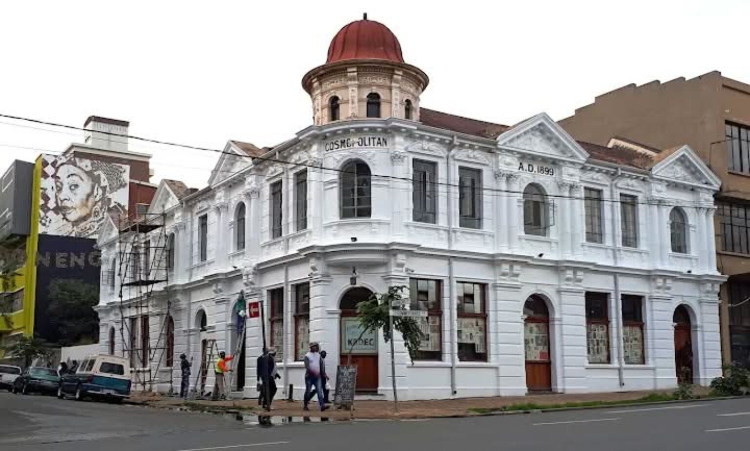 Cosmopolitan building opposite the studio