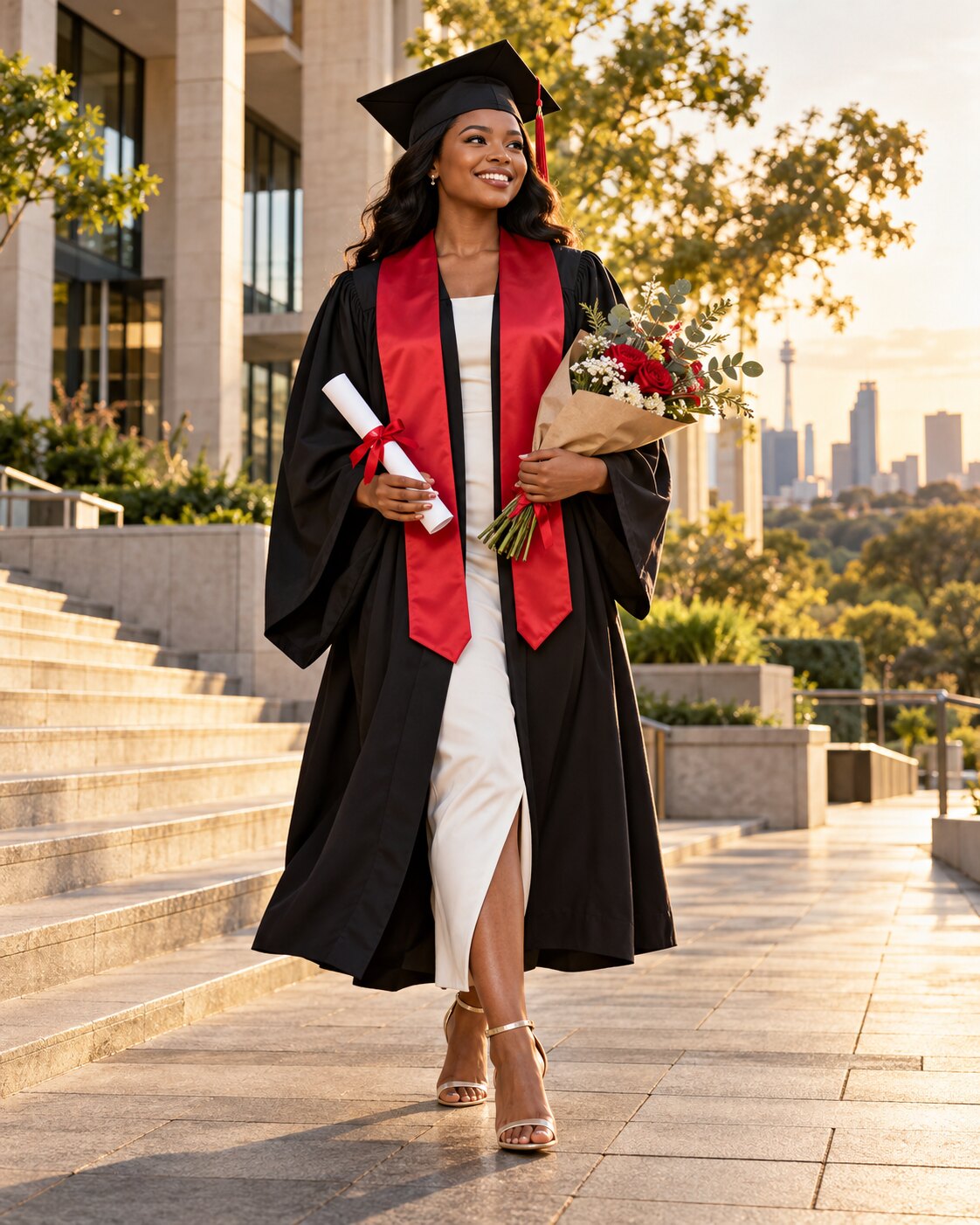 Graduation portrait concept in Johannesburg